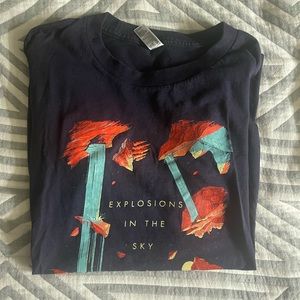 Explosions in the Sky navy concert woman’s L T-Shirt